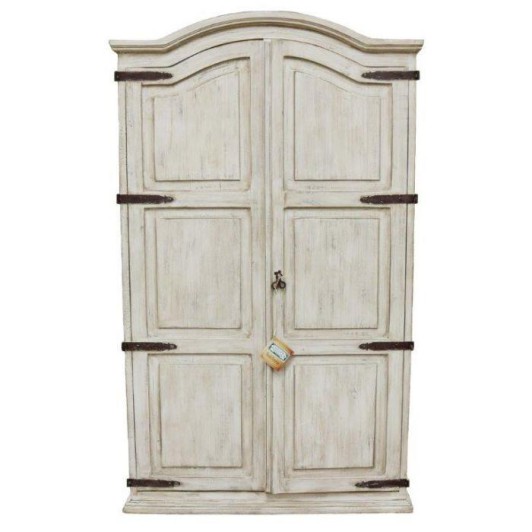 Weathered White Armoire